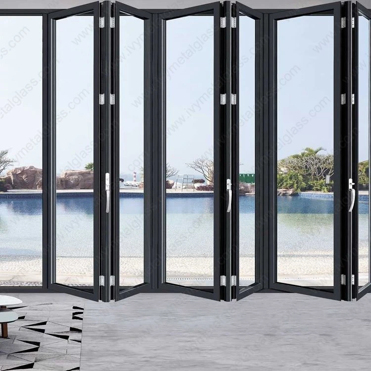 Puertas plegables pesadas de aluminio