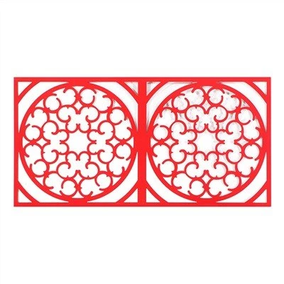 Celosía de aluminio cortada con CNC