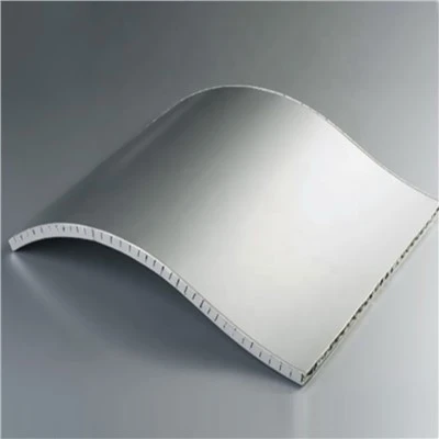 Paneles de panal de aluminio curvos