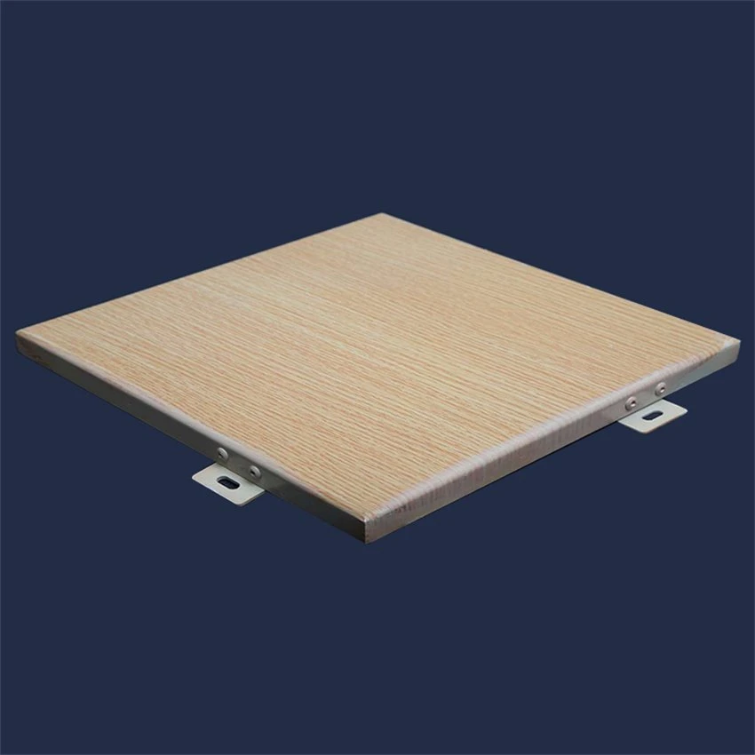 Paneles de aluminio color madera