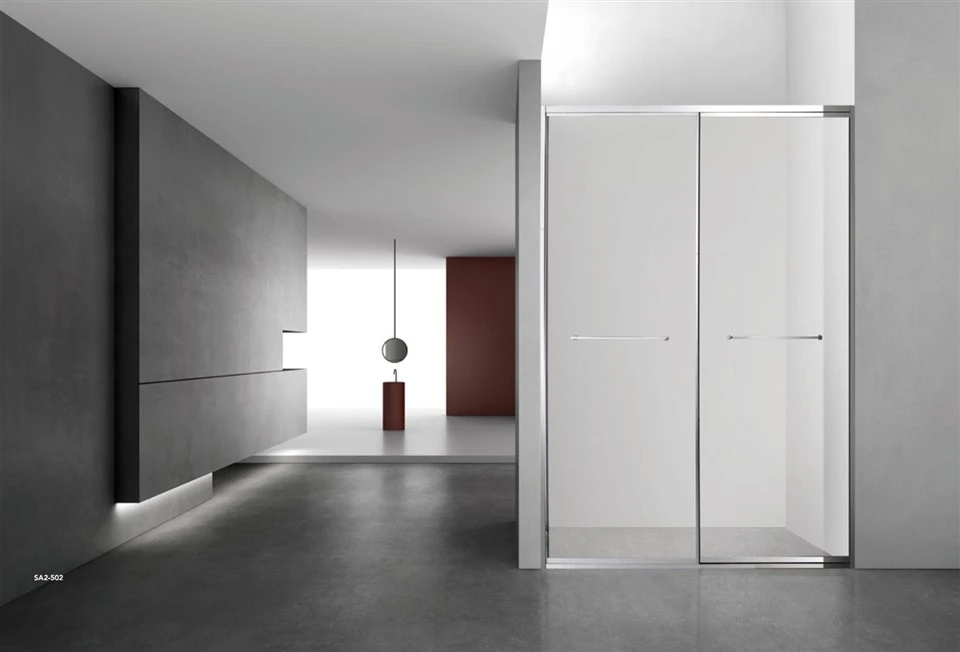 Pasamanos horizontales para puerta corredera de ducha